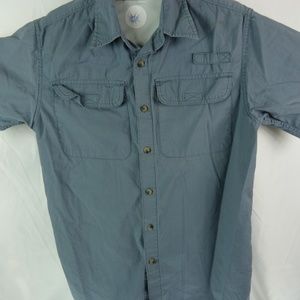 Wrangler men's Gray Button Shirt Small